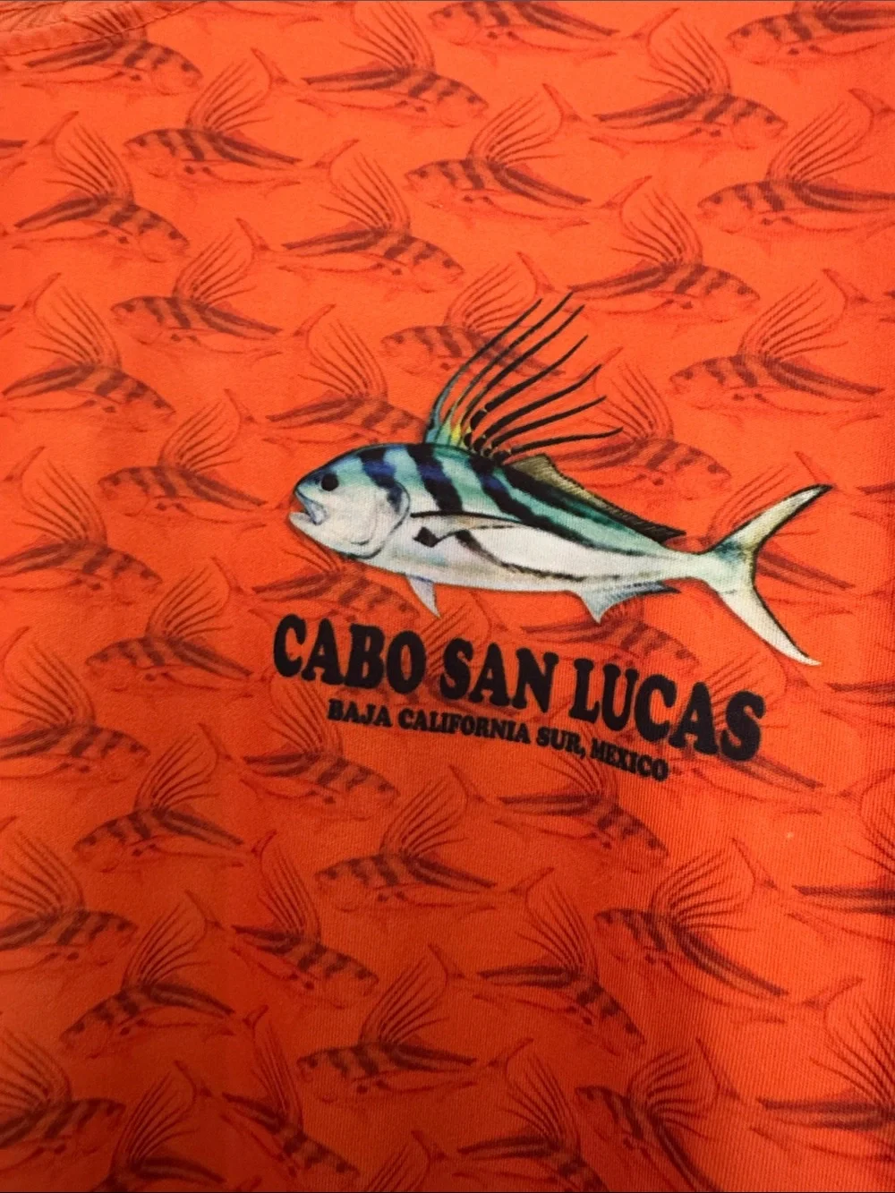 El Mar Men's Orange Long-Sleeve Rash Guard Swim Shirt
